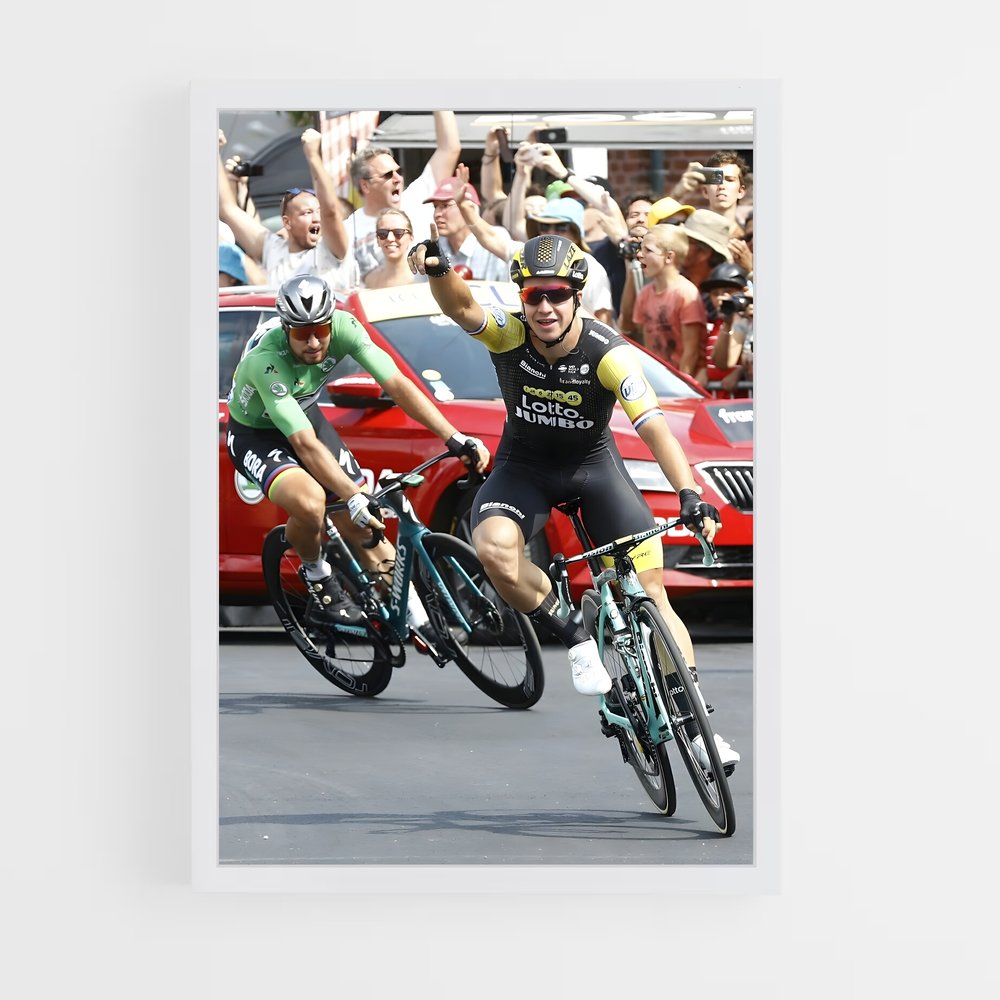 Poster Pédale à Fond – affiche Cyclisme (vue 3)